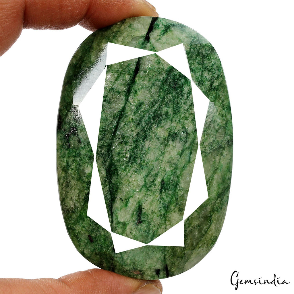 820 Ct Natural Green Brazilian Emerald Oval Cut Huge Size Gemstone 74x50x24mm