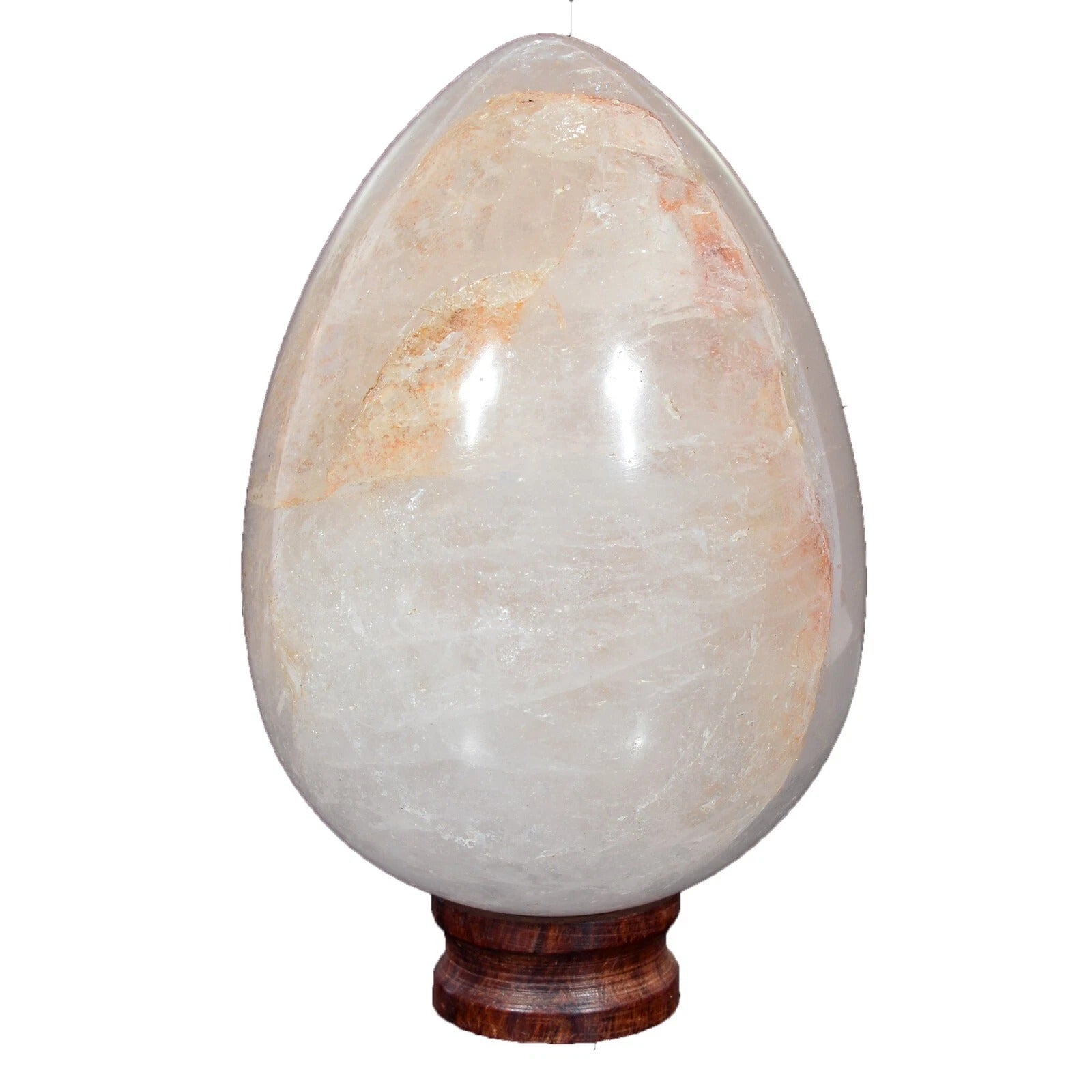2890Ct Natural Untreated White Quartz Crystal Healing Mineral Egg Shape Huge Gem