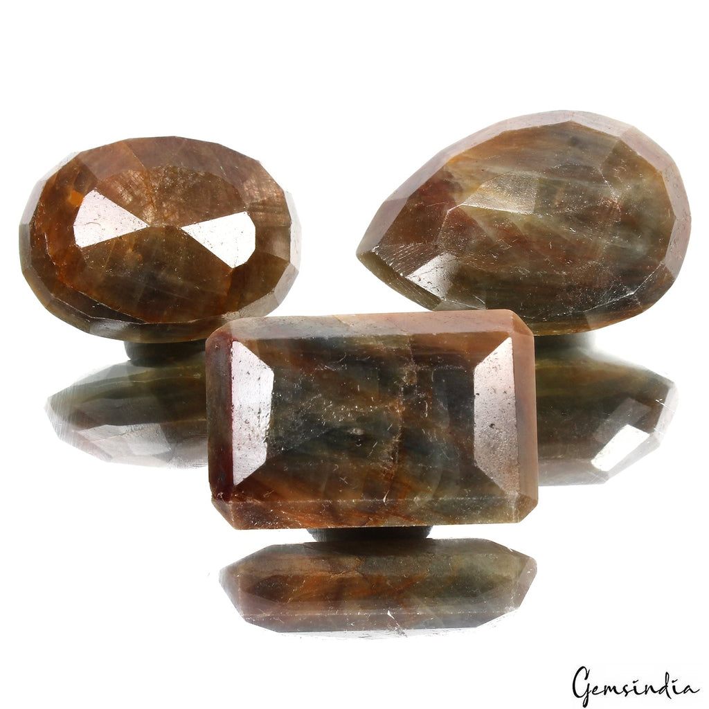 520 Ct Natural Brown Untreated Sapphire Mix Faceted Earth Mined Huge Gemstone
