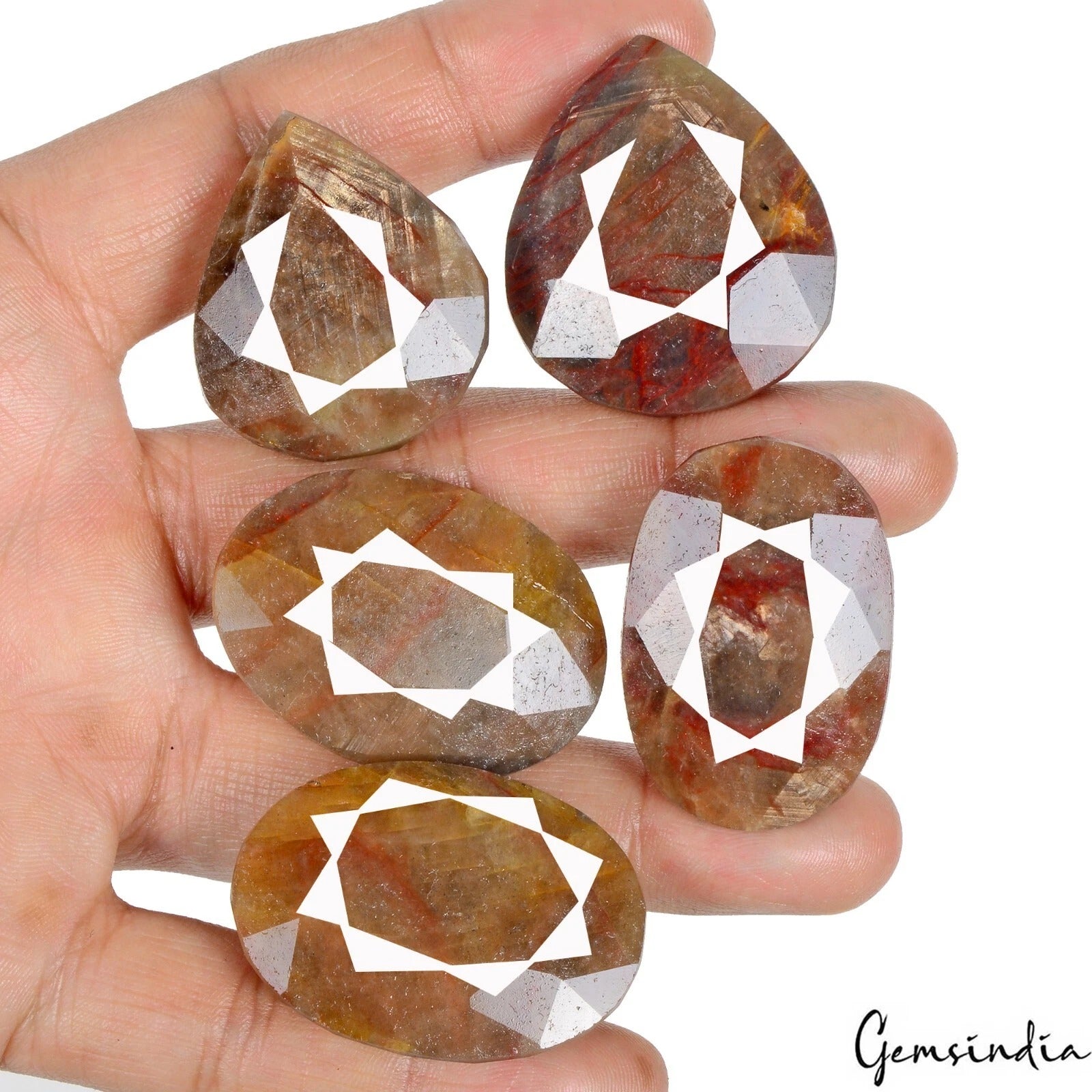 Certified 850 Ct Natural Untreated Brown Sapphire Mix Cut Faceted Loose Gems Lot