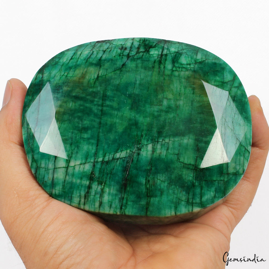 Fabulous Big Green Emerald Earth mined 4625 Ct Natural Huge Loose Certified Gem