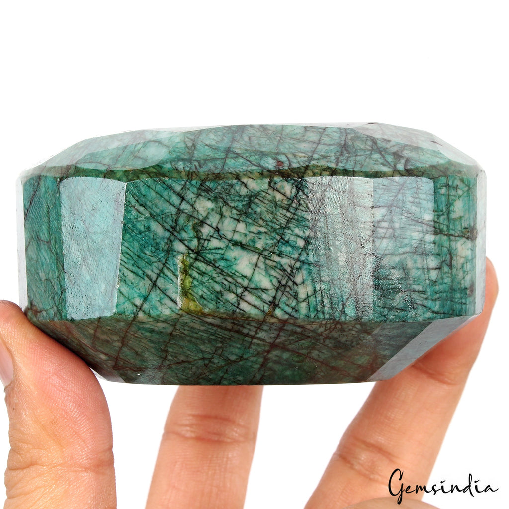 3330 Ct Natural Blue Green Zambian Emerald Oval Cut Earth Mined Huge Size Gems