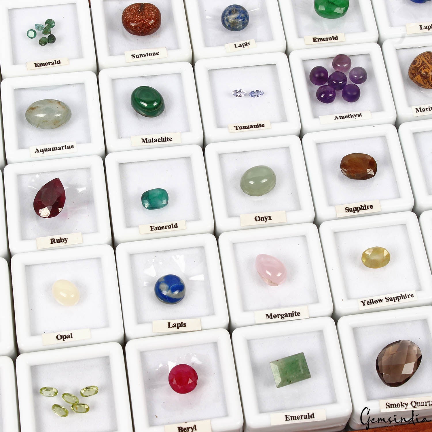 Onyx Lot, Loose Gemstone, Color Enhanced, Multi Color — 47 Pieces, 2.5mm to 15mm, 112.90 Ct, India