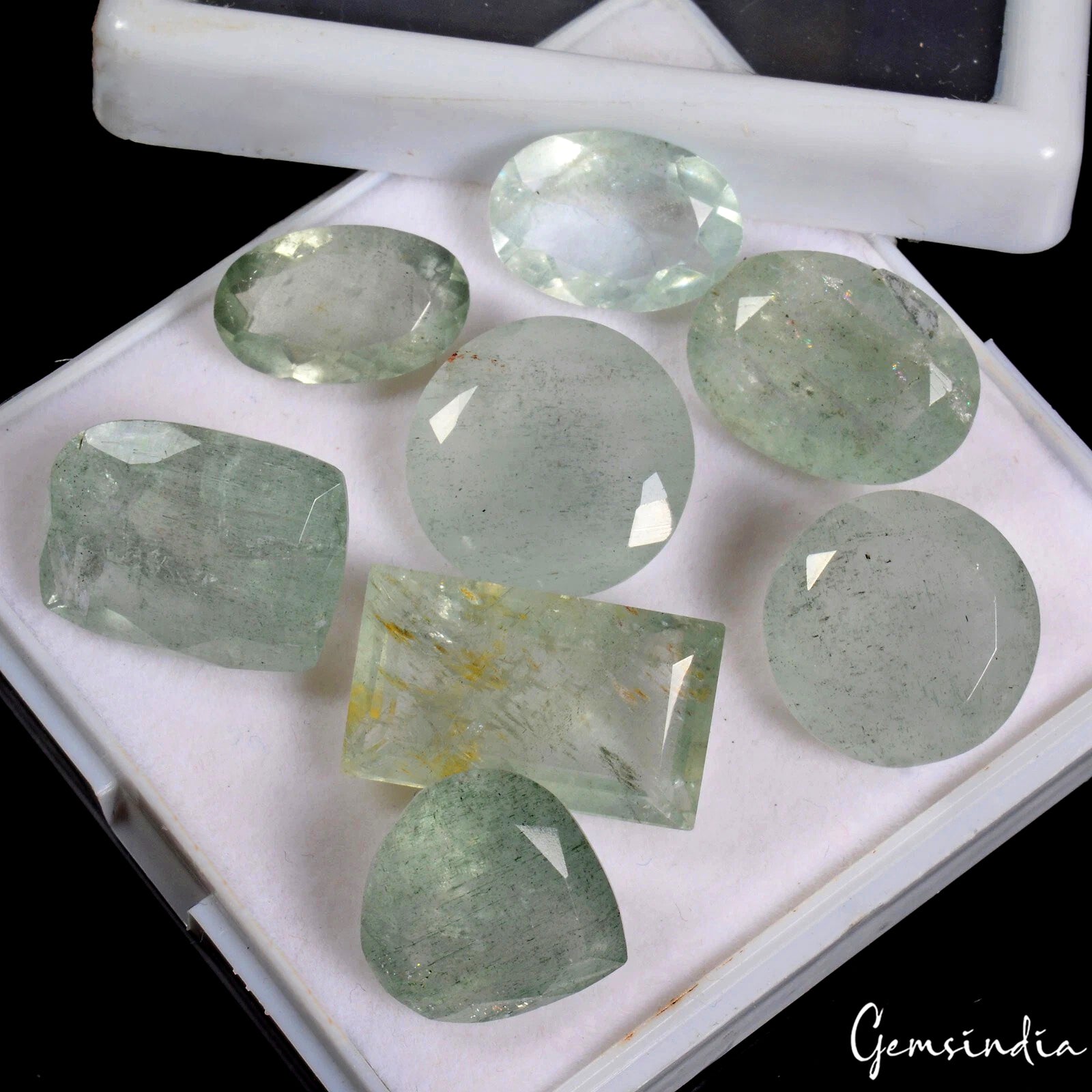 Aquamarine Lot, Loose Gemstone, Untreated, Green — 8 Pieces, 16mm to 21mm, 100.80 Ct, Brazil