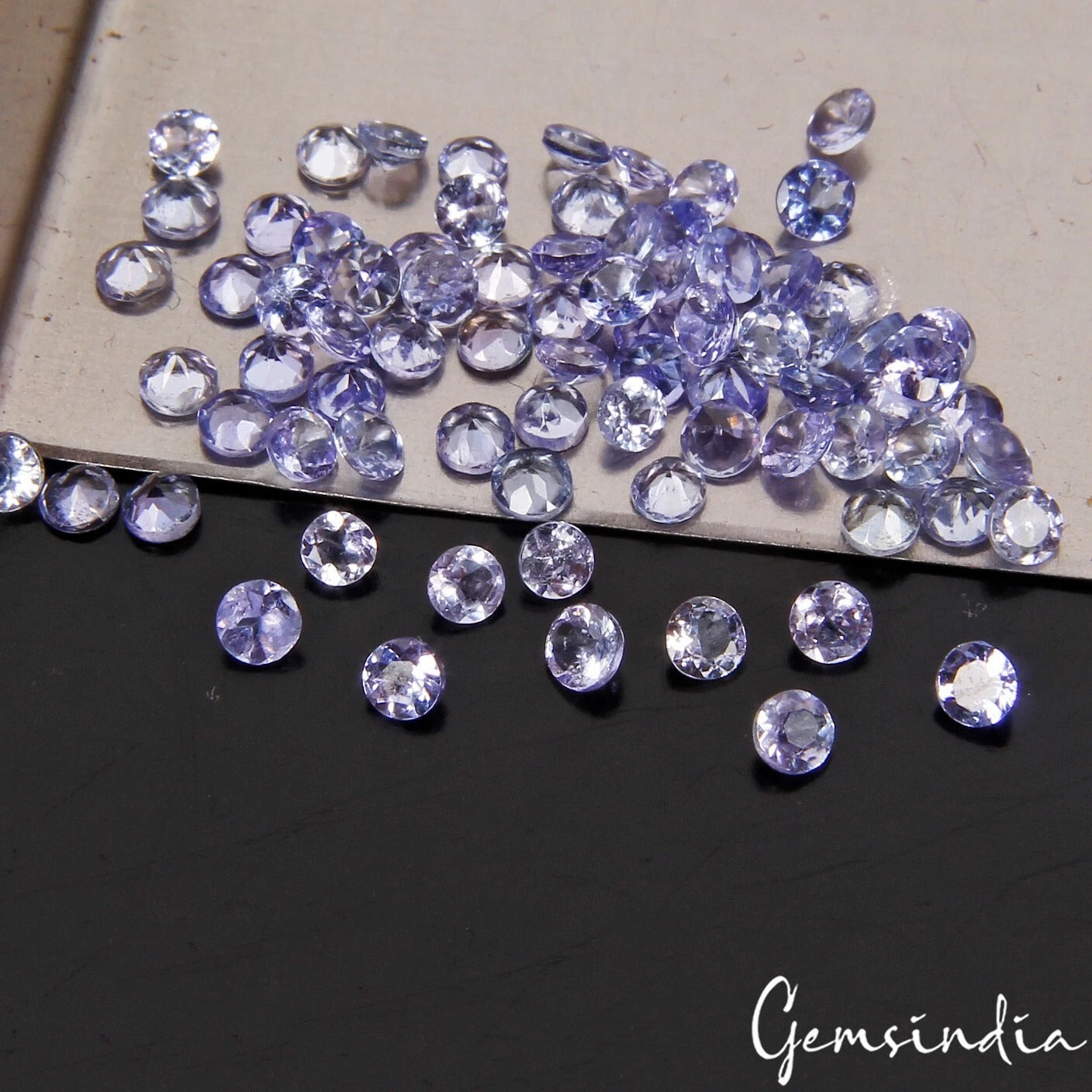 Tanzanite Lot, Loose Gemstone, Untreated, Violet — 80 Pieces, 2mm To 2.5 mm, 5.60 Ct