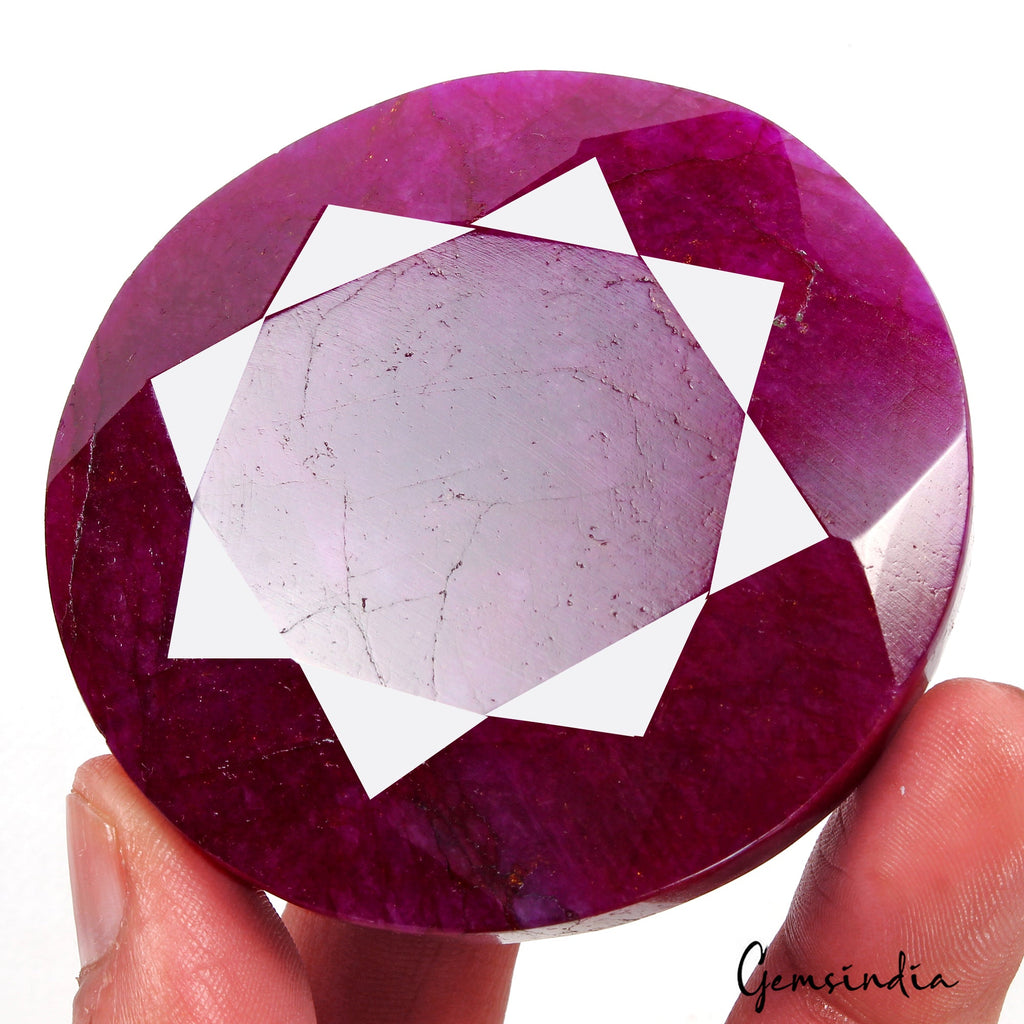 970 Ct Pink Red Beryl Bixbite Round Cut Faceted Earth Mined USA Loose Huge Gems