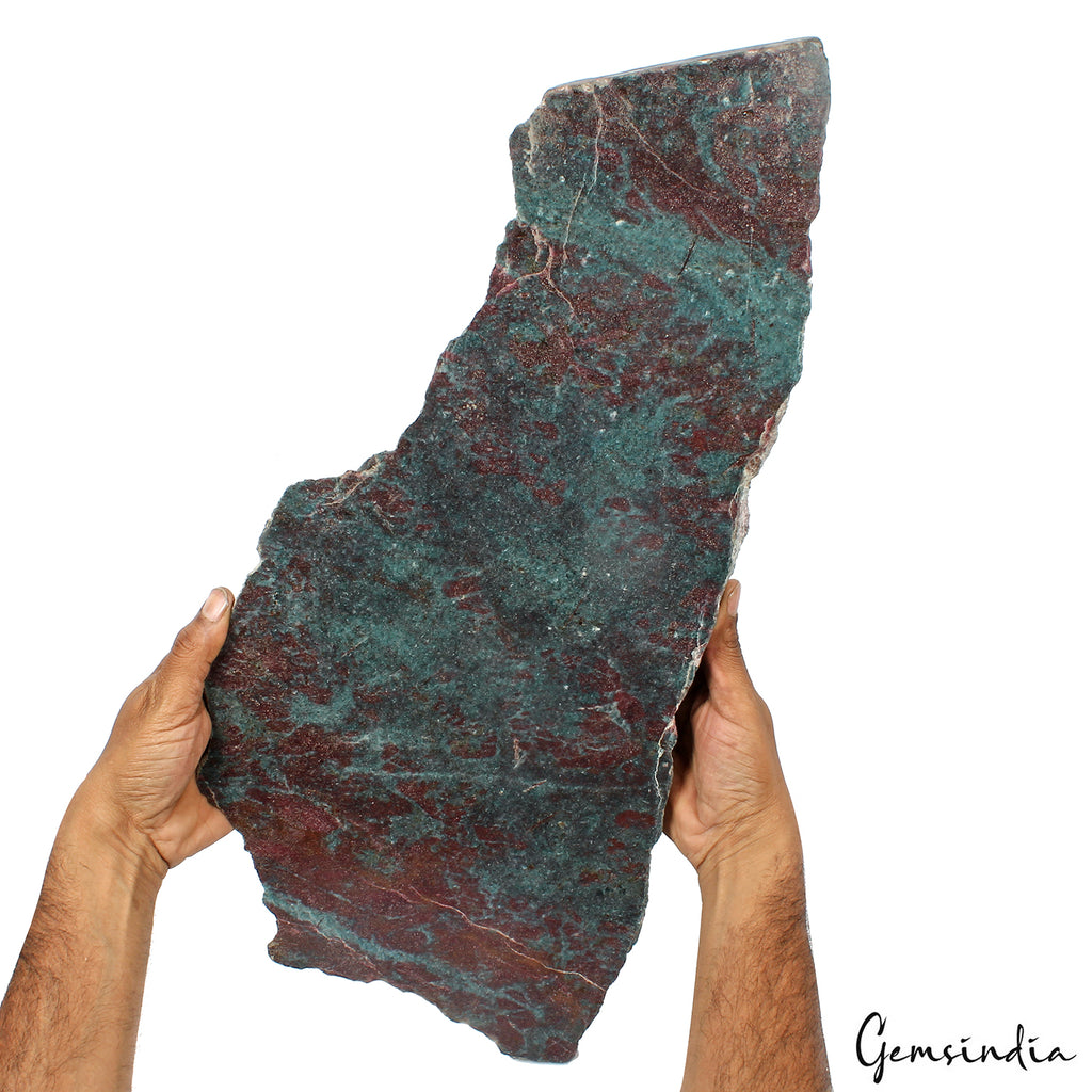 Ruby Kyanite Rough Specimen, Untreated, Red Green Blue Mix — 21.3x10x1.2 Inch, 6.4 Kg (32000 Ct), Madagascar
