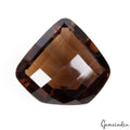 49.40 Cts Natural Untreated Brown Smoky Quartz Fancy Checker Cut Gem For Pendant