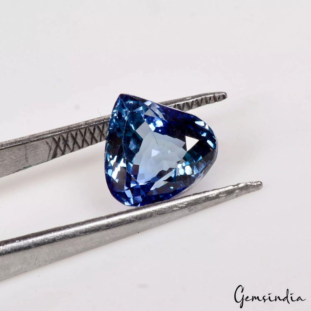 D Block Green Blue 5.15Ct Natural Tanzanite Certified Pear Flawless Tanzania Gem