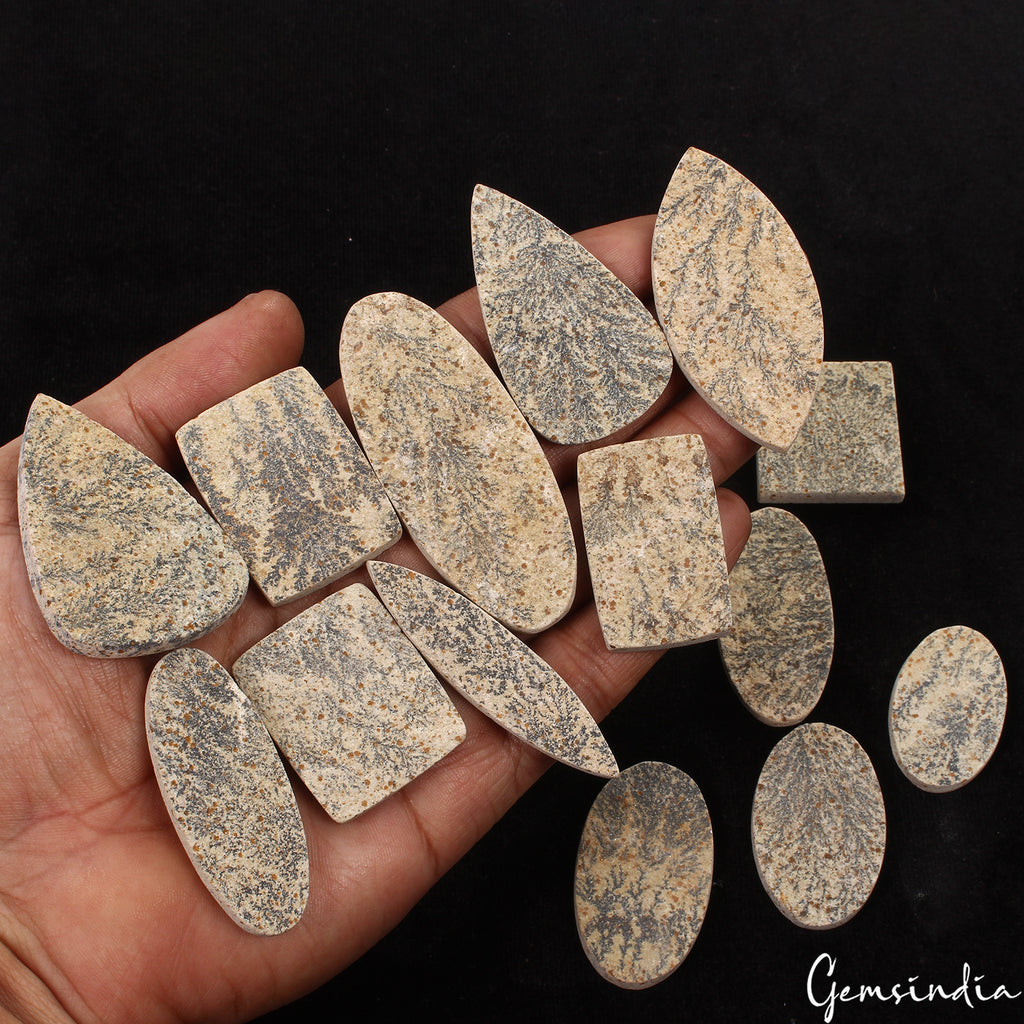 Psilomelane Lot, Loose Gemstone, Untreated — 14 Pieces, 33mm, 630 Ct