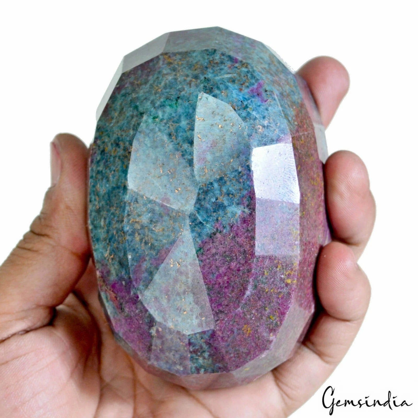 Ruby Kyanite Loose Gemstone, Oval Cut, Untreated — 99x67x49 mm, 3830 Ct, Madagascar