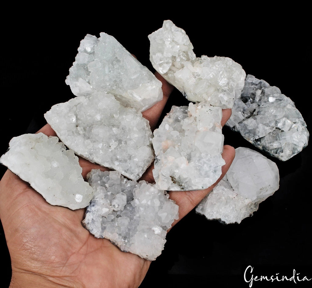 Apophyllite Crystal Cluster, Untreated — 62mm, 4000 Ct, India