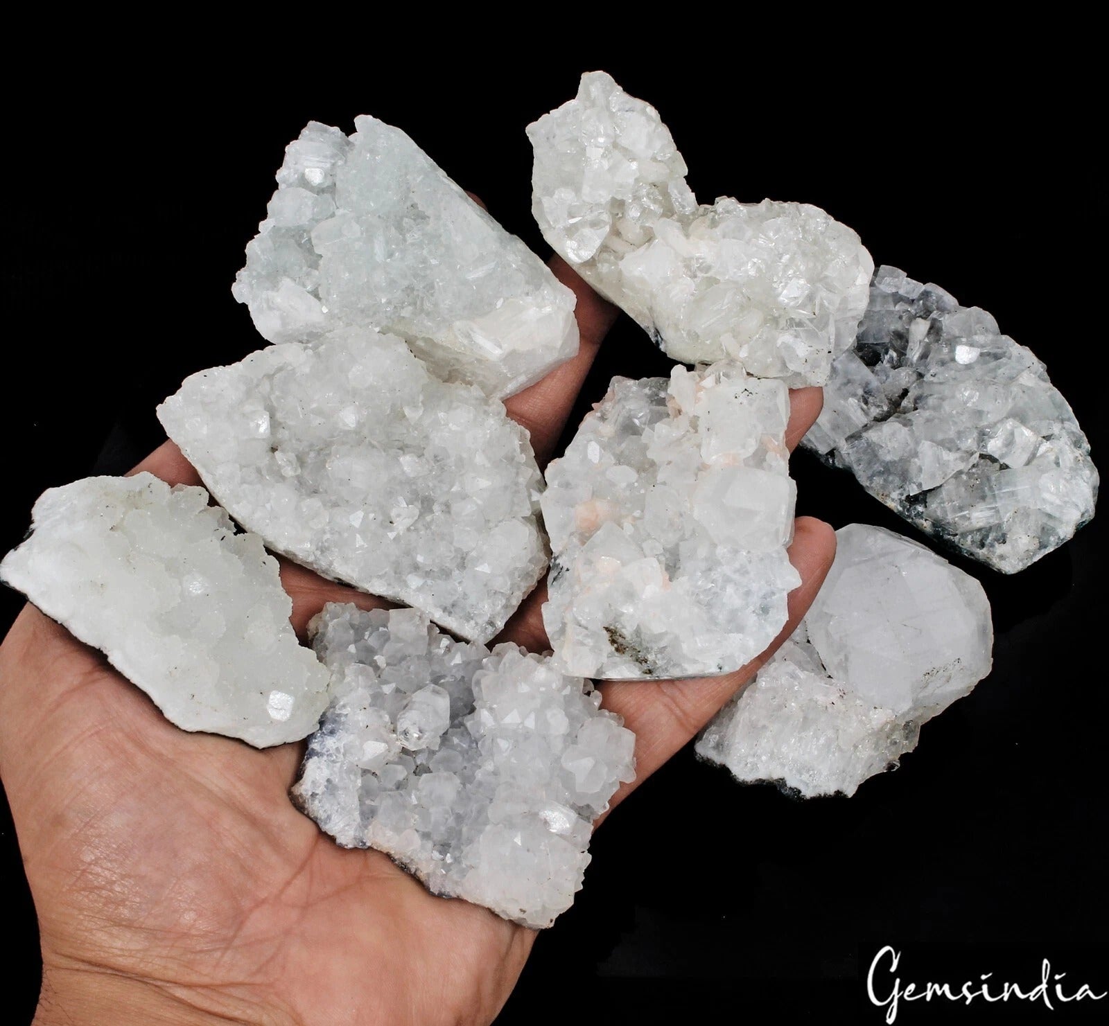 Apophyllite Crystal Cluster, Untreated — 62mm, 4000 Ct, India