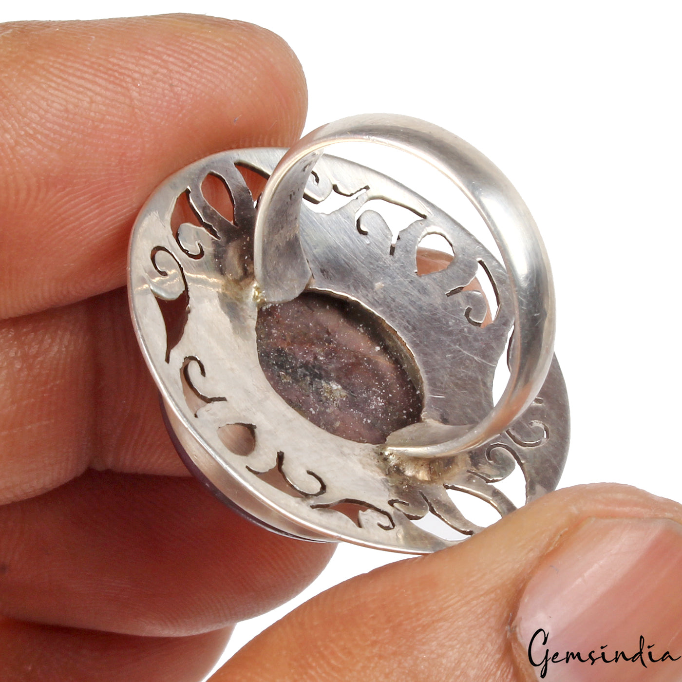 Genuine 13.35 Gm Solitaire Natural Star Ruby Ring 925 Sterling Silver Size 5.5US