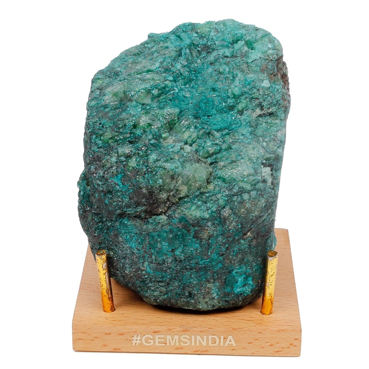 Emerald Rough Specimen, Color Enhanced, Green — 88x78x70 mm, 3700 Ct
