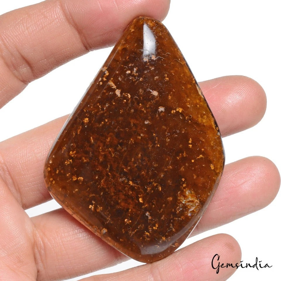 290 Cts Natural Untreated Brown Tiger Eye Fancy Cab Loose Madagascar Gemstone