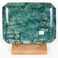 4.2 Kilo Natural Green Emerald Octagon Cut Brazilian Earth Mined Huge Gemstone