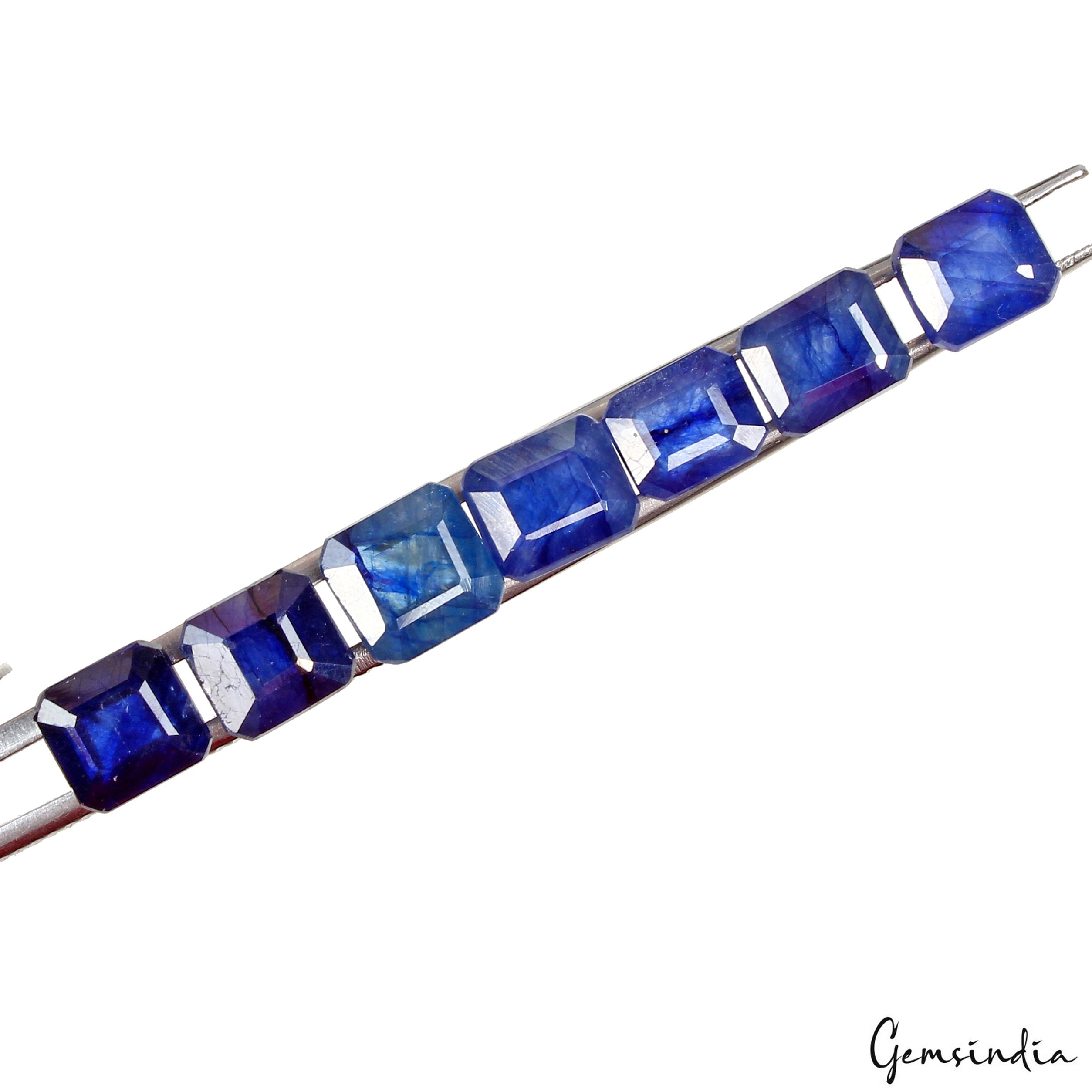 AAA Grade Certified 23.00 Ct Natural Royal Blue Sapphire Octagon Cut Gemstones