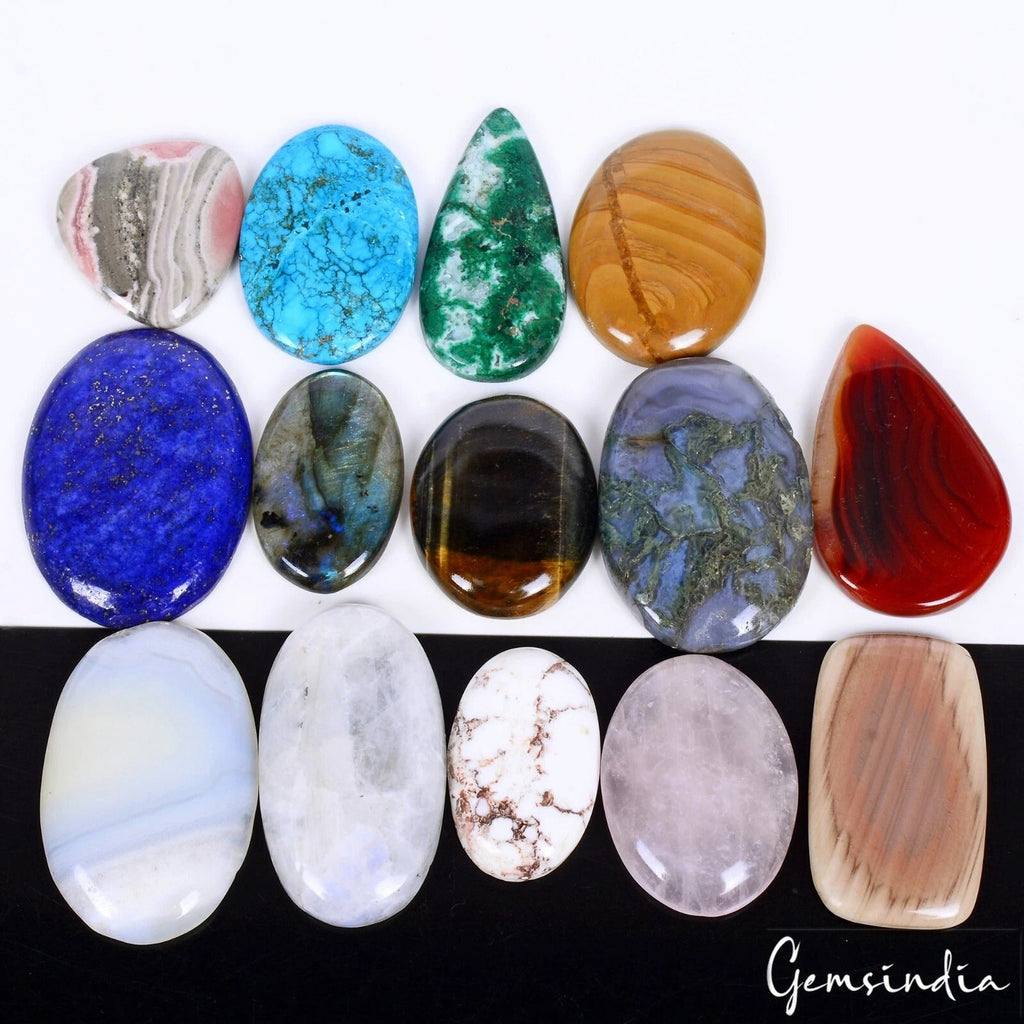14 Pcs Lot Estate Genuine Multi Gems Loose Multi Color Gems Collection 970 Ct