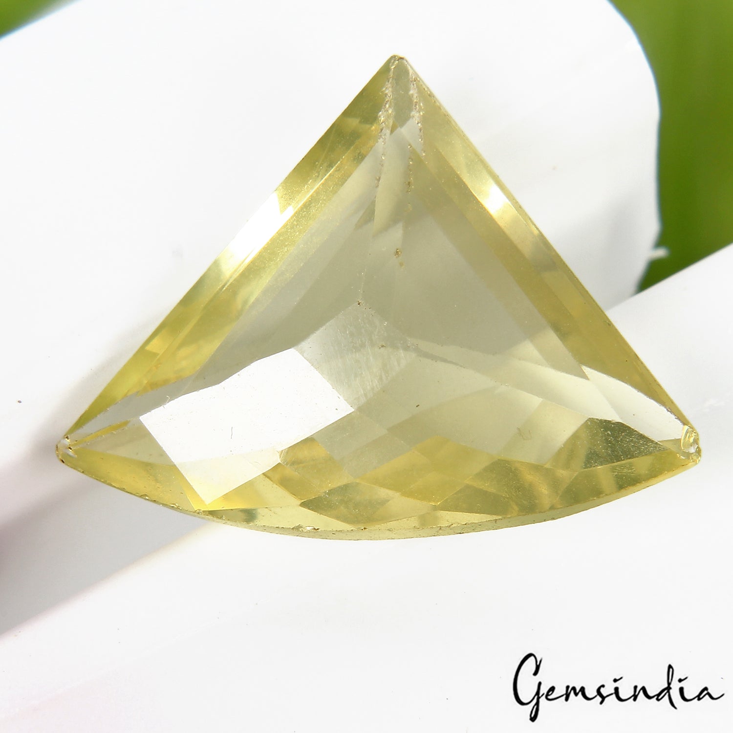 18.10Ct Natural Untreated Brazilian Lemon Citrine Fancy Cut Loose Gem For Ring