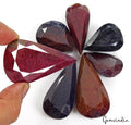 1650 Ct Natural Ruby & Sapphire Pear Cut Loose Pendant Size Gemstones ~42-67mm