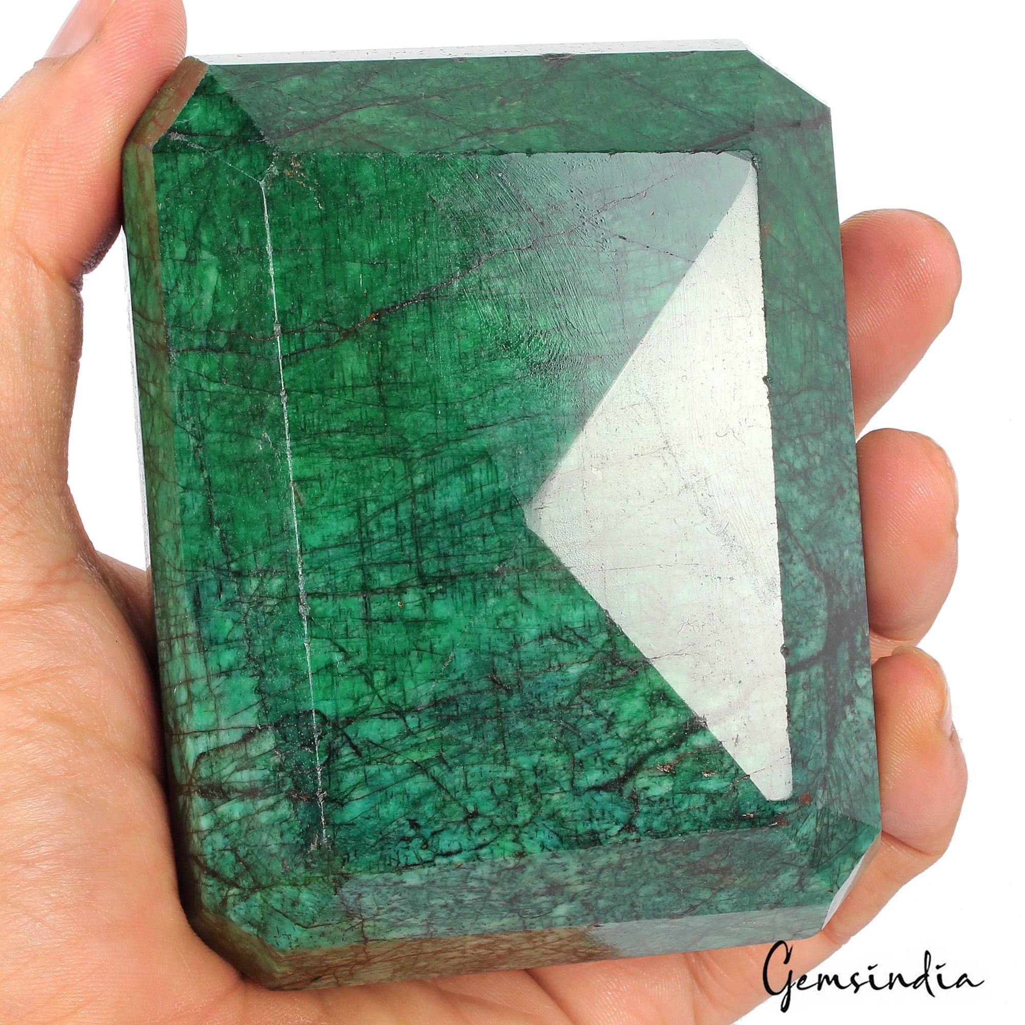 3940 Ct Natural Green Zambian Emerald Octagon Faceted Earth Mined Loose Gemstone
