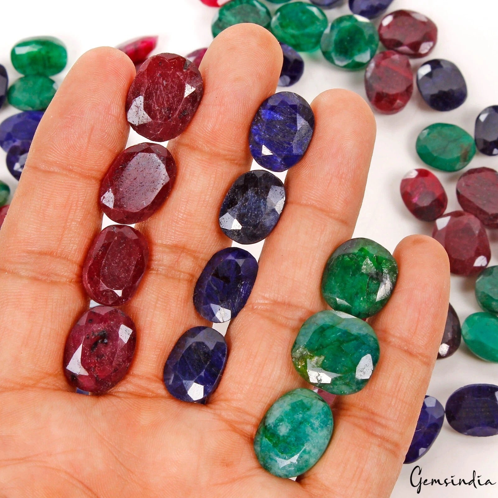 Ruby Lot, Loose Gemstone, Color Enhanced — 73 Pieces, 12mm to 18mm, 920 Ct, Madagascar