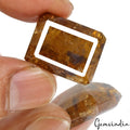 Tourmaline Loose Gemstone, Untreated, Brown — 23x18x13mm, 53.00 Ct, Mozambique