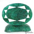 Certified 1970 Cts Natural Brazilian Green Emerald Oval Faceted Huge Loose Gem