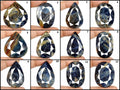 Sapphire Lot, Loose Gemstone, Untreated, Blue Black — 12 Pieces, 32mm to 54mm, 3016 Ct, Madagascar