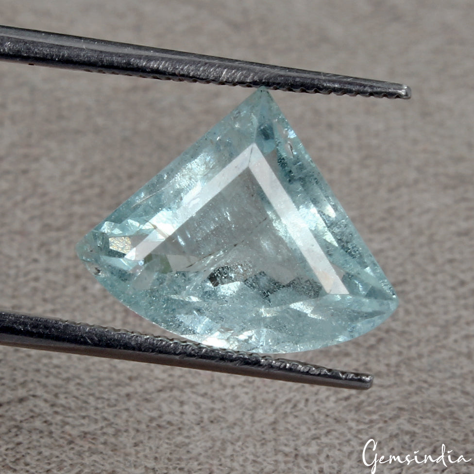 4.70Ct Natural Stunning Blue Aquamarine Fancy Cut Loose Unheated Brazil Gemstone
