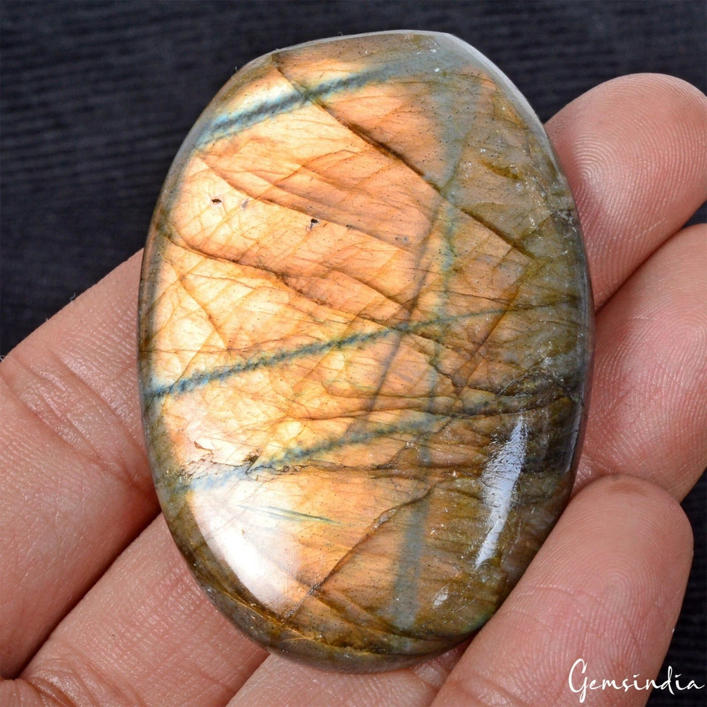 200.70 Ct Natural Untreated Yellow Shine Labradorite Oval Cabochon Loose Gems