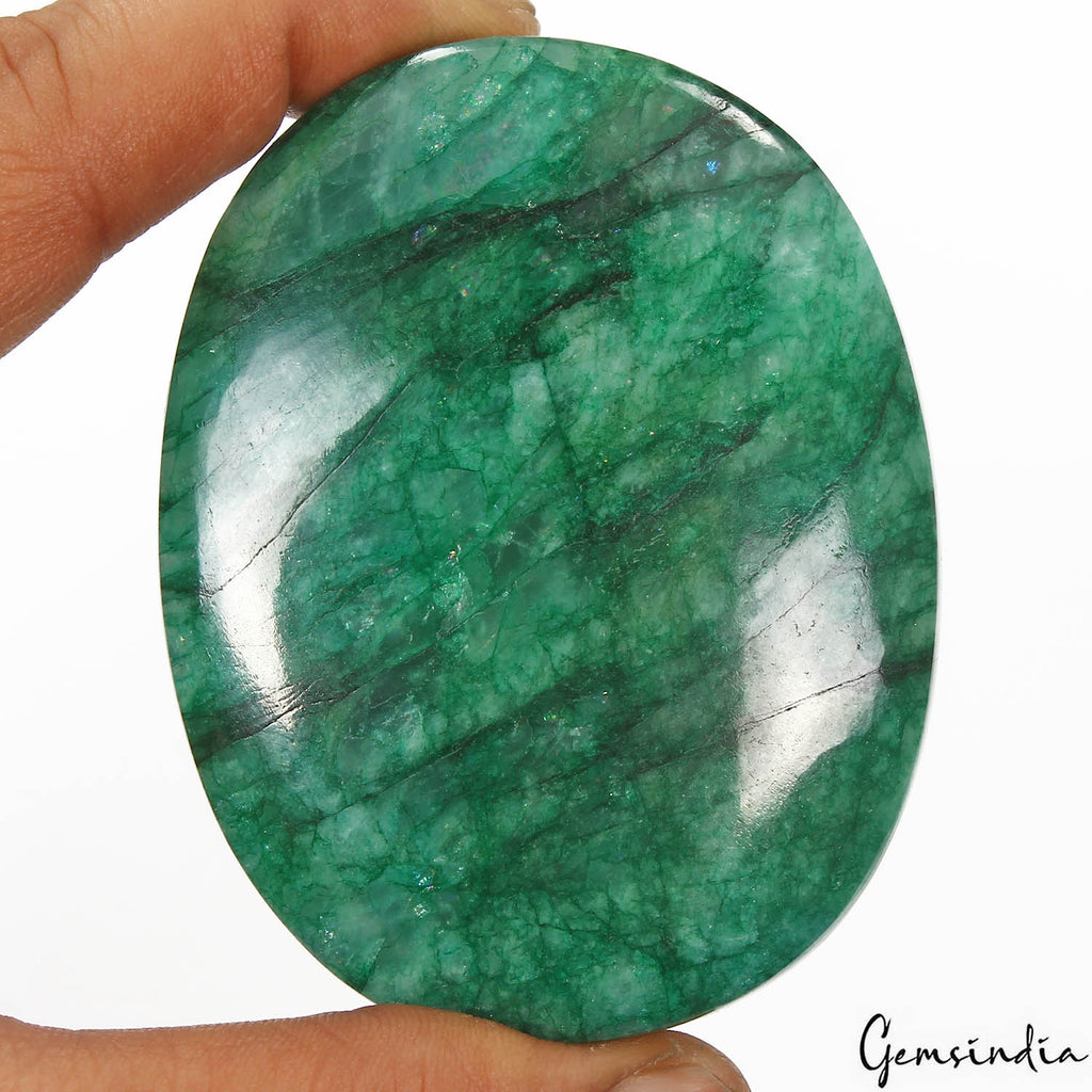 1780 Ct Natural Brazilian Green Emerald Oval Cab Huge Size Earth Mined Loose Gem
