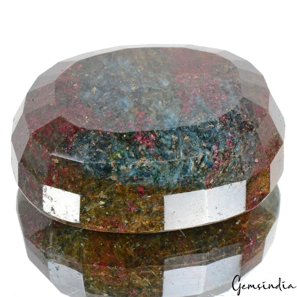 Ruby Loose Gemstone, Oval Cut, Untreated — 78x59x33 mm, 1750 Ct, Madagascar
