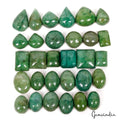 Brazilian Emerald Lot, Cabochon, Color Enhanced, Green — 30 Pieces, 17mm to 27mm, 840 Ct, Brazil