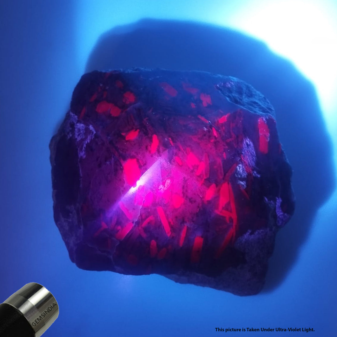 1.4 Kg Ruby Crystal Matrix Healing Mineral Untreated Rough Gem w/ Polished back