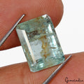 7.60 Cts Natural Untreated Aqua Blue Aquamarine Octagon Cut Loose Gem For Ring