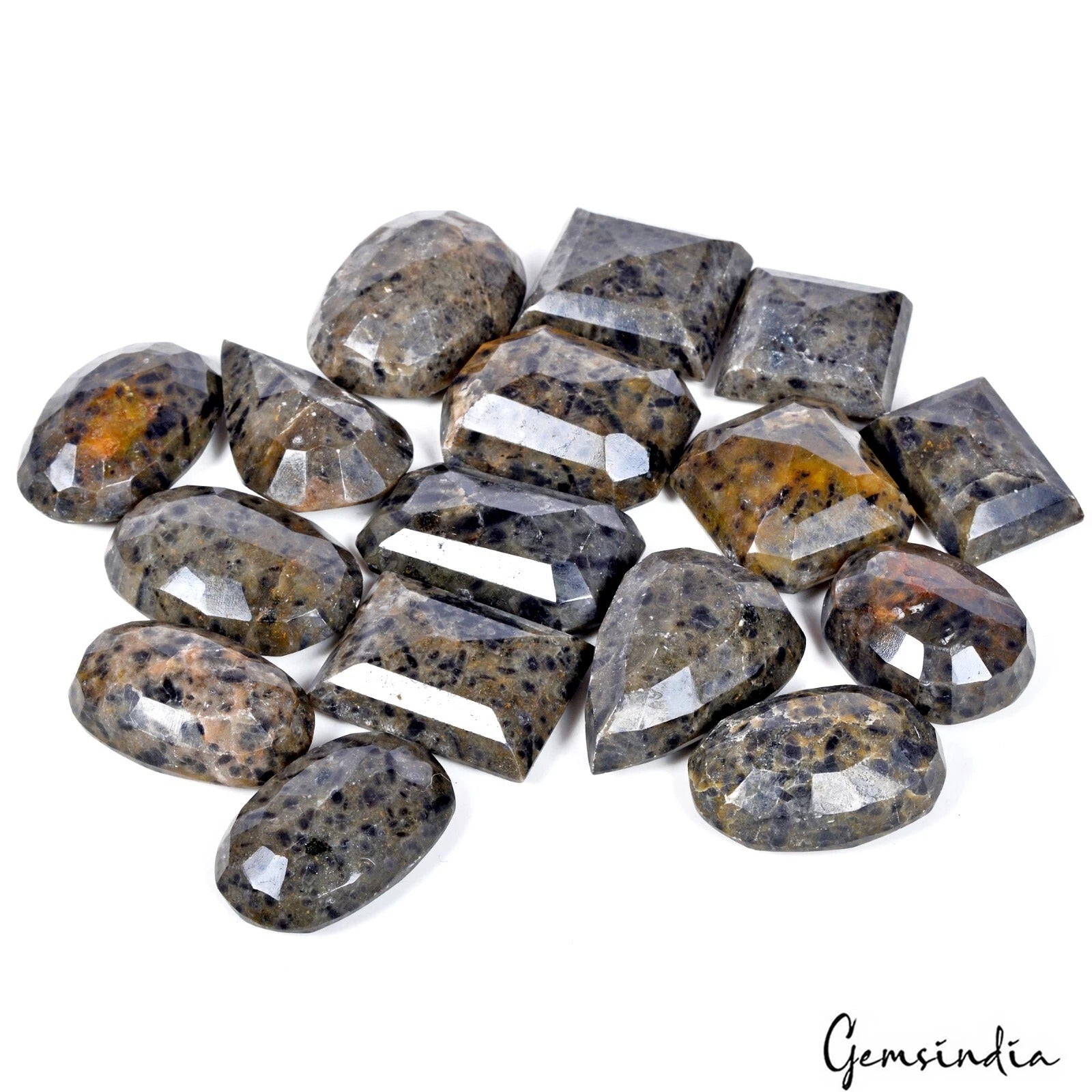 2100 Cts Natural Sapphire w/ Black Spots Loose Untreated Gemstones Lot ~ 16 Pcs