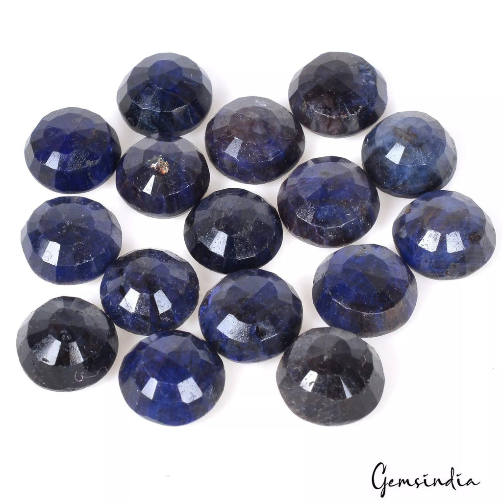 160.40 Cts/16 Pcs Natural Blue Sapphire Round Calibrated 12mm Gems For Jewelry