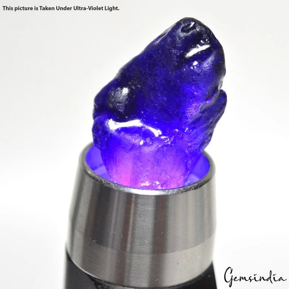 82.40 Cts Natural Ceylon Sapphire Rough Vibrant Blue Stunning Loose Gemstone
