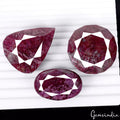 990 Ct Natural Red Ruby Mix Faceted Cut Earth Mined Huge Loose Gemstone Lot 3 Pc