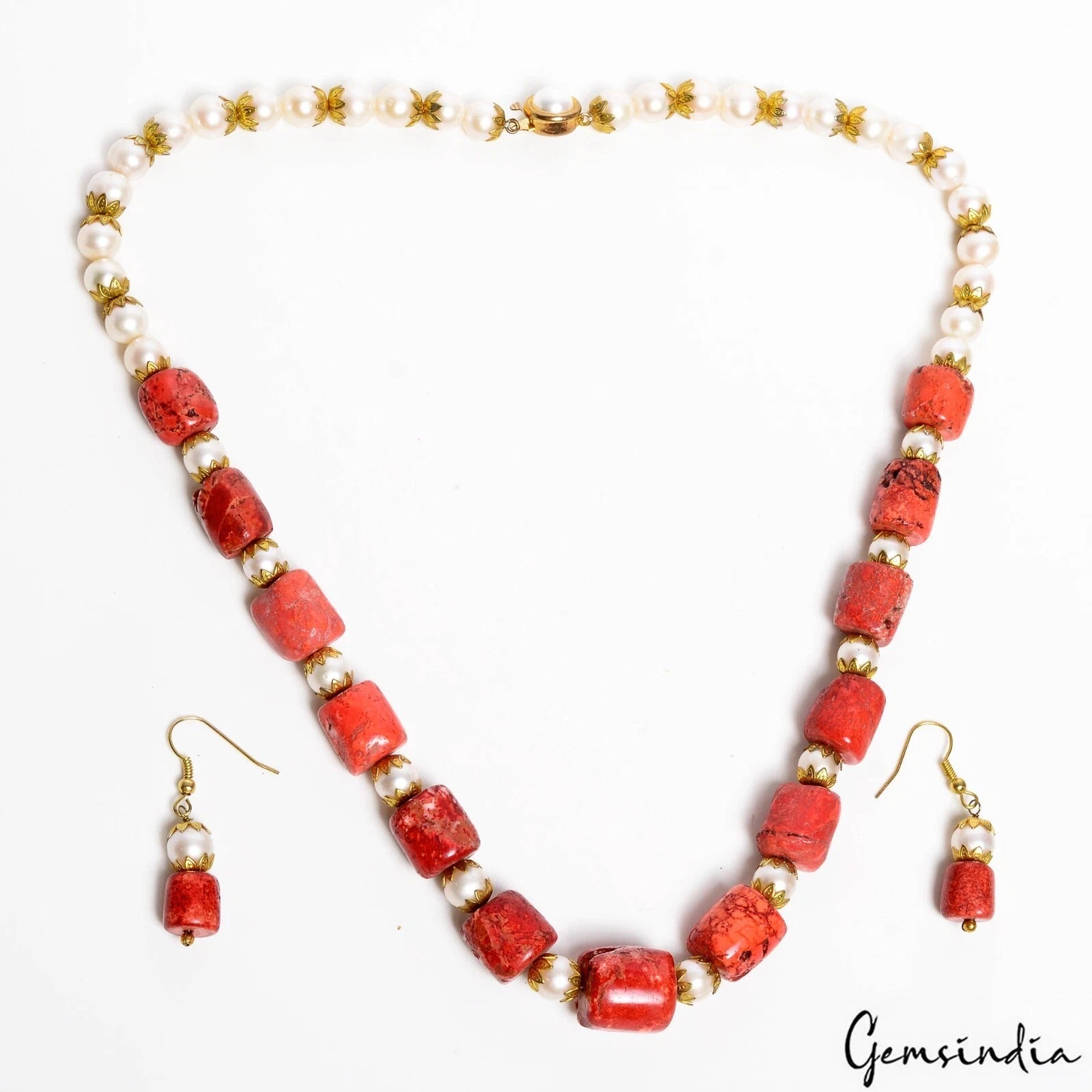Pearl Jewelry, Color Enhanced — 20", India