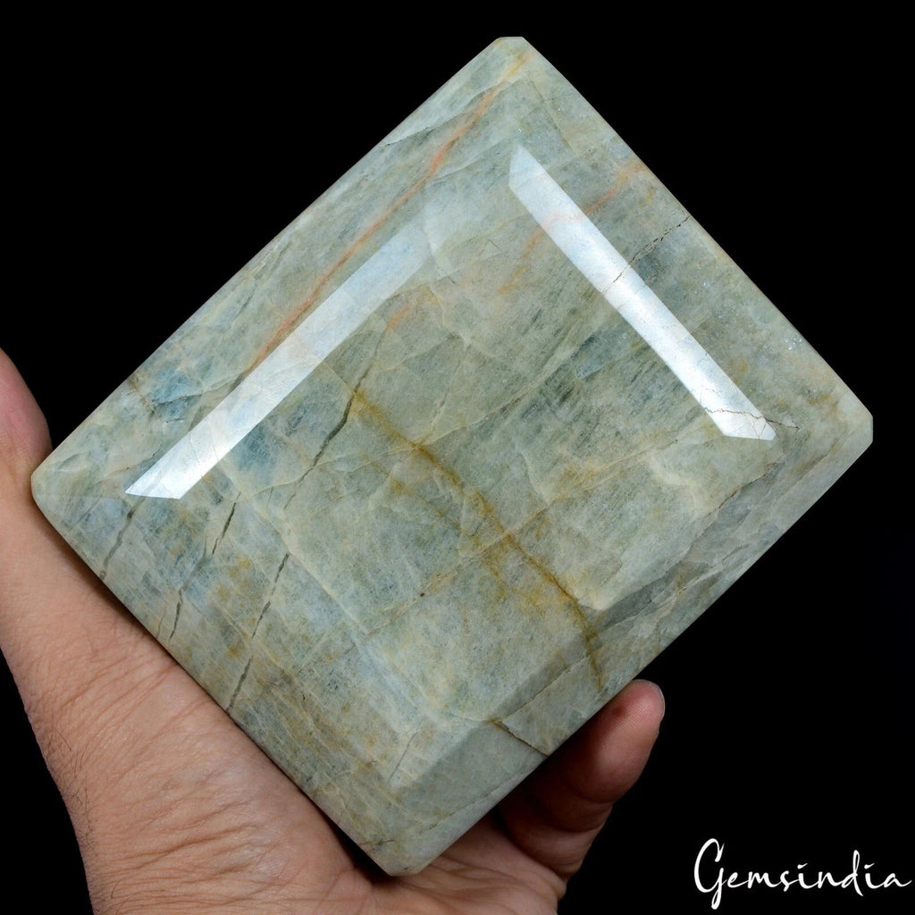2.29 Kilo Natural Untreated Beryl Aquamarine Large Octagon Cut Museum Size Gem