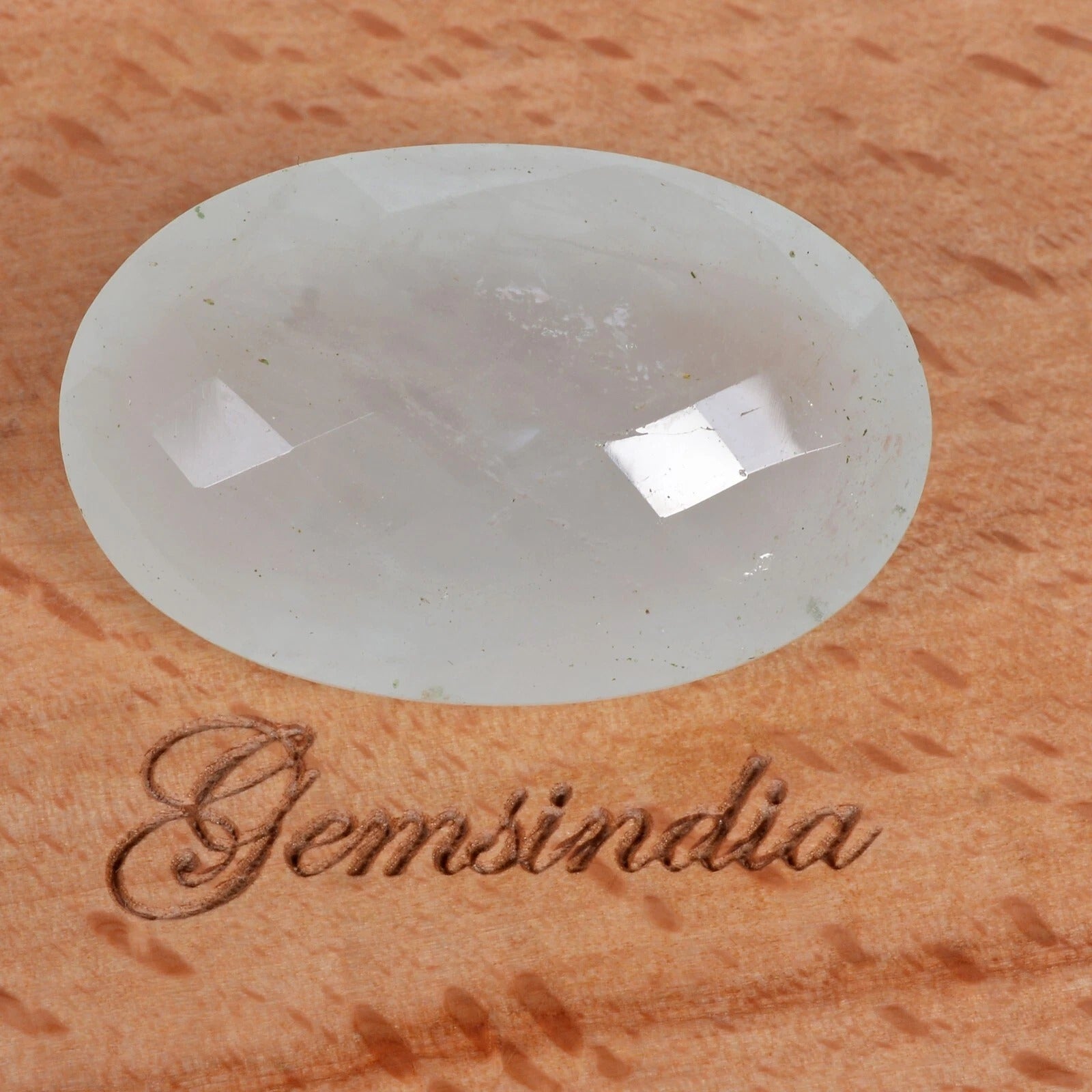 Natural Milky Aquamarine 100% Earth Mined Oval Faceted Loose Gemstone- 61.80 Ct