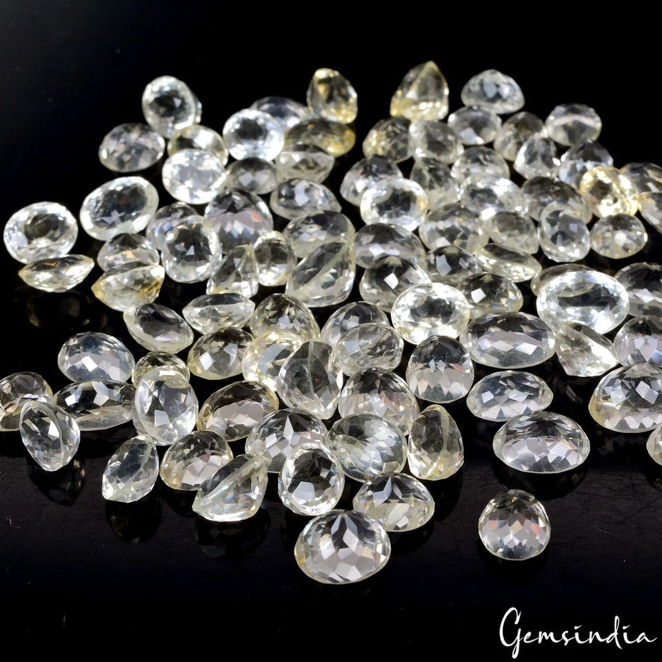 500 Cts Natural Lemon Citrine Quartz Oval Cut 10-15mm Wholesale Gemstones~ 89 Pc