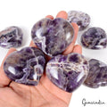 3200 Ct/7 Pcs Natural Dream Amethyst Healing Crystals Reiki Meditation Heart Lot