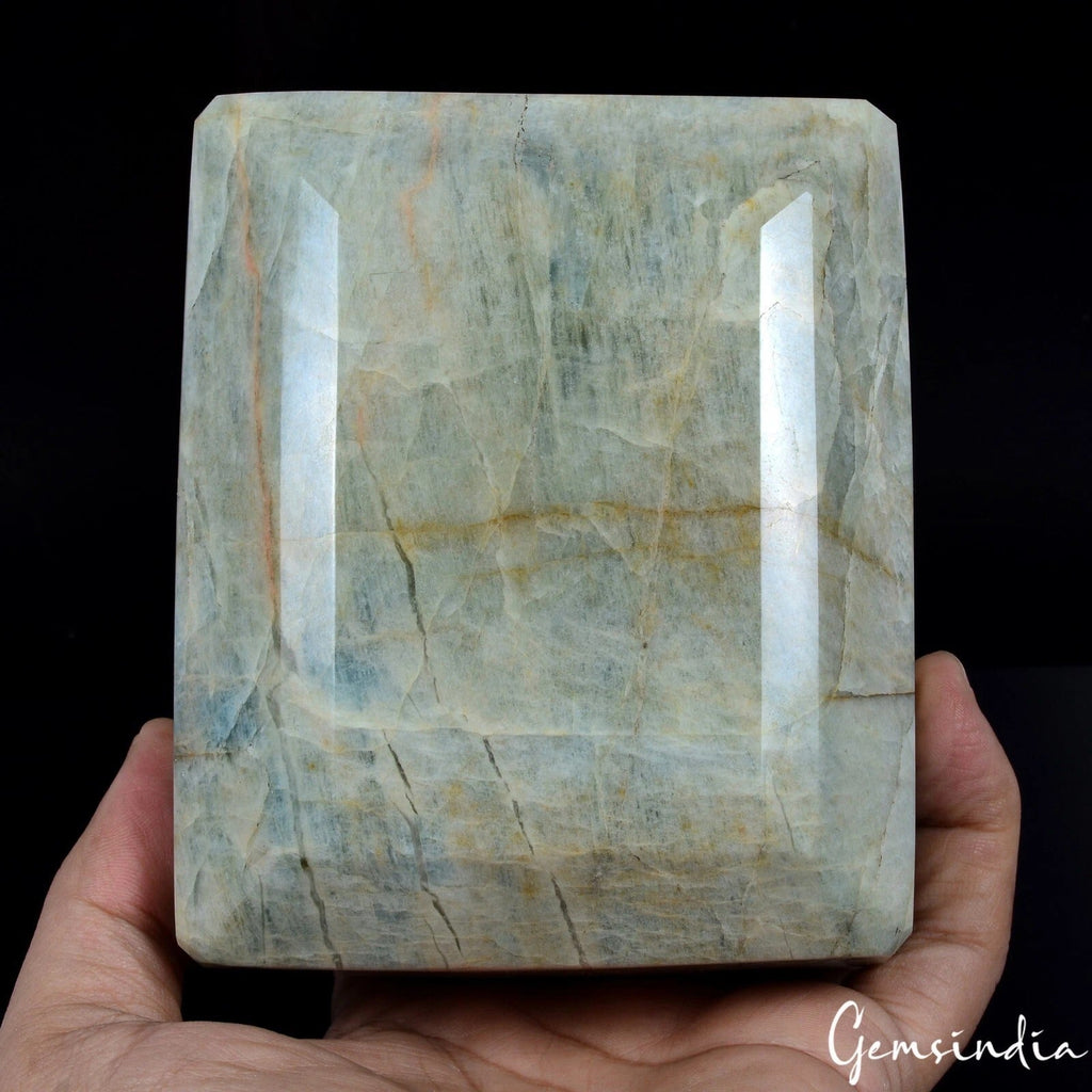2.29 Kilo Natural Untreated Beryl Aquamarine Large Octagon Cut Museum Size Gem