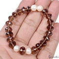 Smoky Quartz Bracelet, Untreated, Brown — 7 Inch, 101.40 Ct