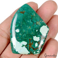 Turquoise Cabochon, White — 49x37x12mm, 150 Ct