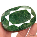 970 Ct Natural Green Emerald Oval Cut Faceted Earth Mined Gemstone From Colombia